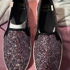 Keds x Kate Spade New York Double Decker Glitter Slip-On Sneakers