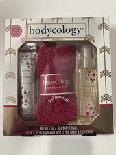 Bodycology 3-piece set Cherry Blossom scent BODY CREAM, SOCKS  MIST