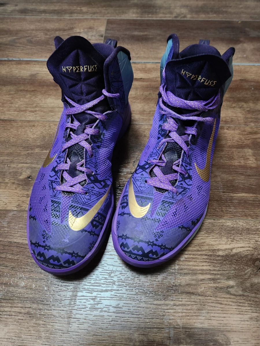 Nike Men’s Zoom Hyperfuse (deep Purple ) Basketball Sneakers (Sz 13) Nike Zoom Hyperfuse 2013 Purple Red Grey | Mercari main image 3