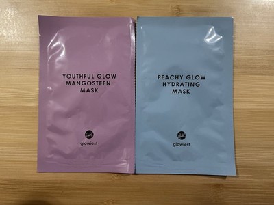 glowiest Mangosteen Peach Hydrating Mask Sheet  Set of 2  0.70 oz / 20g