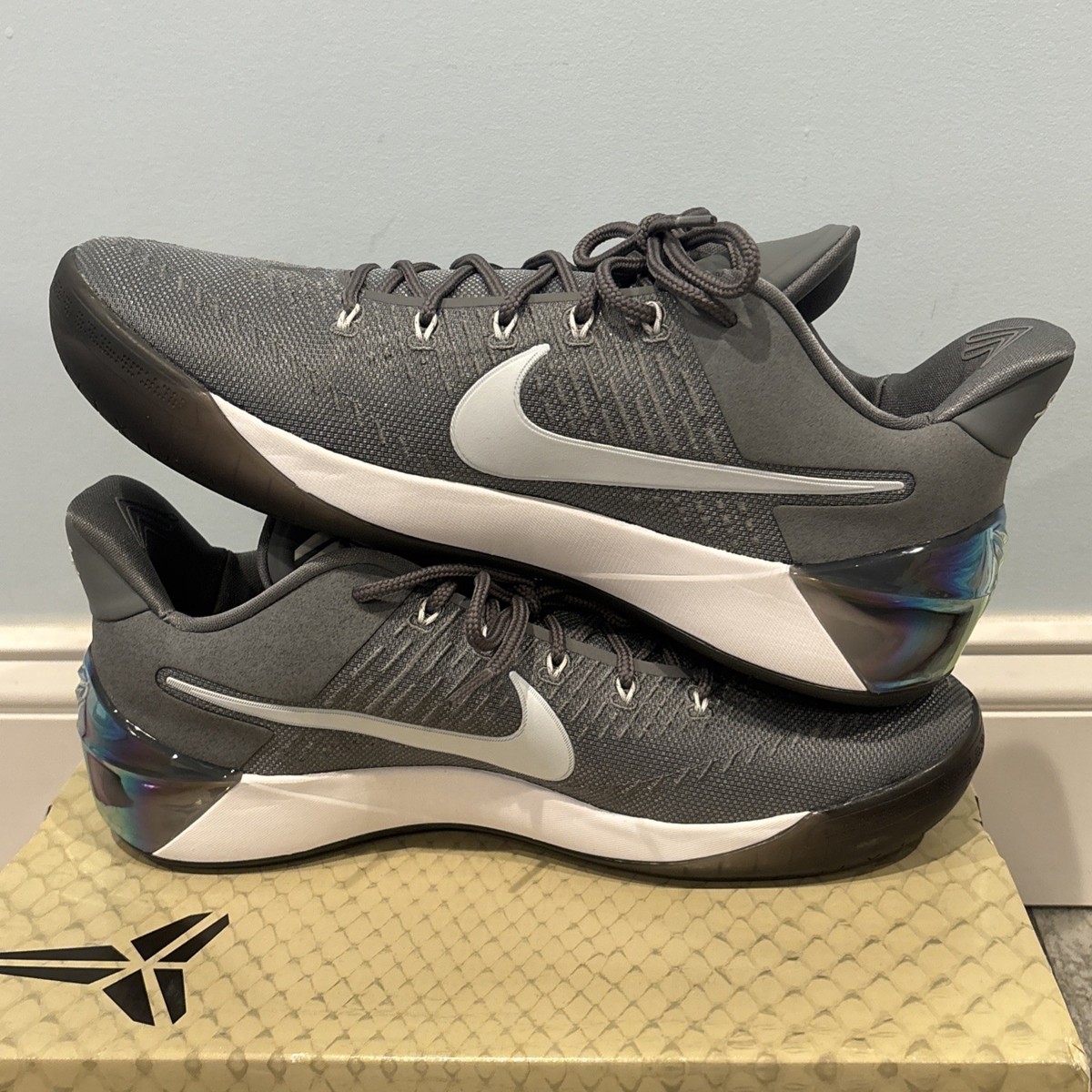 NIKE KOBE A.D. SIZE 12 DS COOL GREY BRYANT PE OG ZOOM UPTEMPO WTK