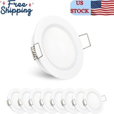 8 Pack 12 Volt LED Puck Light 2.75 RV Recessed Mount Ceiling Light