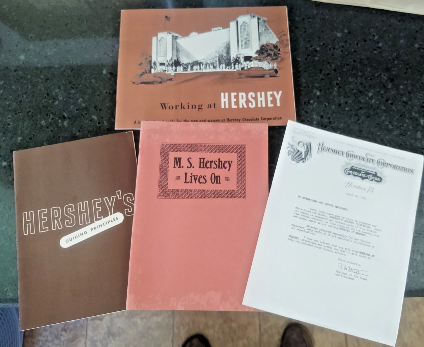 Lot Vintage 1940s-50s Hershey Chocolate Co. Employee Books manuals