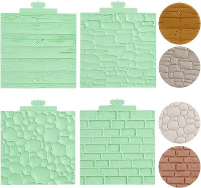Wood Fondant Mold,Tree Bark Silicone Texture Mat for Clay,Fondant Impression Mat