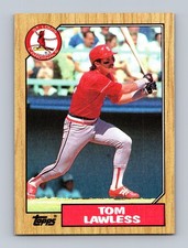 Tom Lawless St. Louis Cardinals #647 1987 Topps Baseball