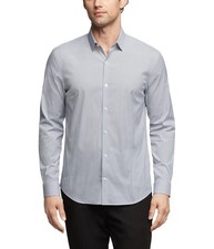 Calvin Klein Mens Stretch Button Down Dress Shirt