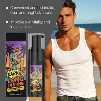 New Style Summer Outdoor Spray Tan Professional Self Tanning Mousse for Men