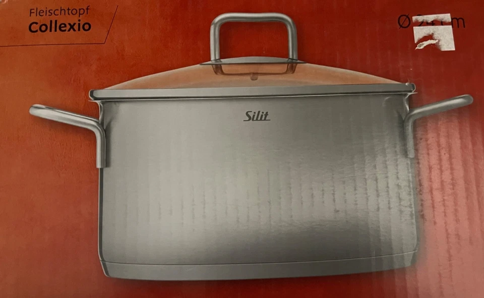 Silit Collexio Fleisch Topf mit Glasdeckel Ø 24 cm - alle Herdarten - NEU / OVP - Bild 2 von 2