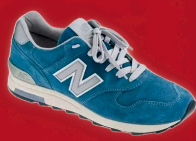 Size 12.5- New Balance J.Crew x 1400 Made in USA Chambray Blue