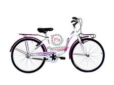 458.RM2D2420637BI BICI DONNA 24 TAYLOR 6V BIANCO/FUXIA COPPI
