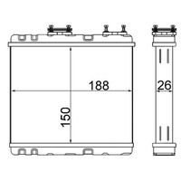 Mahle WäRmetauscher Heizung FüR Nissan Almera I N15 Primera P10 Sunny 3 N14 Y10