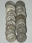 Roll of 20 Franklin Silver Half Dollars 90% Silver Coins!            L3