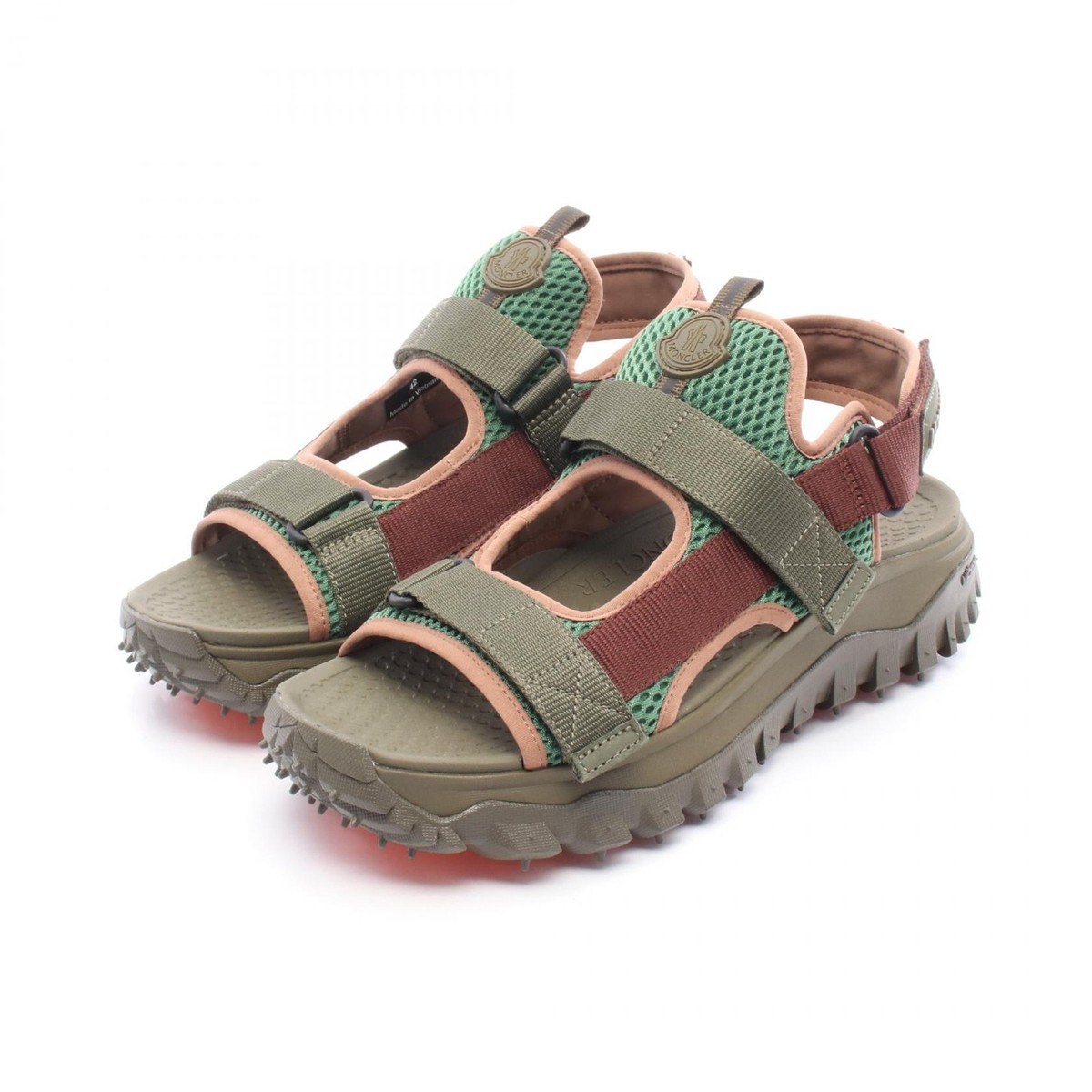 MONCLER TRAILGRIP VELA Sandals 4L00010M405424144 canvas mesh Khaki