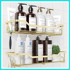 Shower Caddy Large - Adhesive Shower Organizer, Stainless Steel Shelf for Ins...