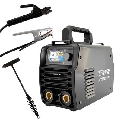 Digitaler Elektrodenschweißinverter WELDINGER EW 201 dig pro / Elektroschweißen 