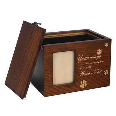 Haustierurne für Asche, Feuerbestattungsurne, gravierte Box, Hundedenkmal, Crem