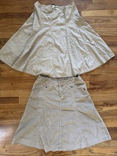 Lot Of 2 GAP KHAKI SKIRTS SIZE 6