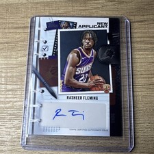 Topps 2025-26 Rasheer Fleming Suns New Applicants Autographs Rookie Auto #NA-RF