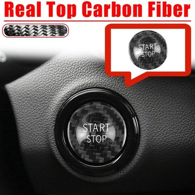 Carbon Fiber One-Click Start Sticker Trim for Renault Koleos 16-19 Clio 13-2019