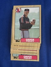 1987 Topps #446 Chuck Finley RC/Rookie Angels (12) Card Lot
