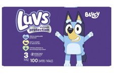 SEALED Luvs Platinum Protection Bluey Size 3 Diapers 100 Count NIB