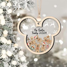 Personalized Disney Gingerbread Christmas Ornament, Custom Mickey Gingerbread