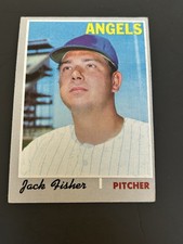 1970 TOPPS BASEBALL #684 Jack Fisher EX Soft California Angels Tough High Number