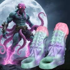 Fantasy Monster Penis Sleeve Octopus Tentacle Dotted Sheath Enlarger-Enhancer