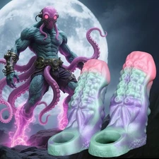 Fantasy Monster Penis Sleeve Octopus Tentacle Dotted Sheath Enlarger-Enhancer