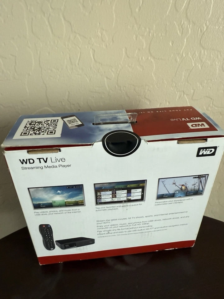 WD TV Live Media Player Wi-fi 1080p Model C3H ( New) - Image 4 of 4