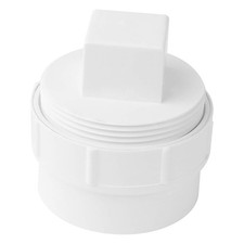2" PVC Sewer Cleanout Adapter Plug Pipe Fitting DWV Flush PVC Sewer Cleanout
