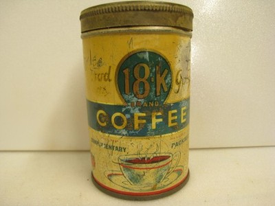 Antique Vtg 18-K Coffee Advertising Tin Winston and Newell Co Minneapolis MN