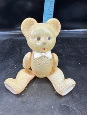 Vintage Jointed Celluloid Bear Toy- Occupied Japan - 1940s - 8.5"
