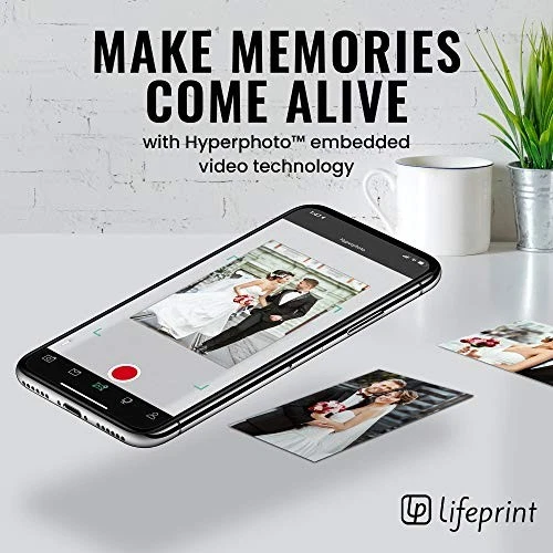 LIFEPRINT 2X3 PHOTO AND VIDEO PRINTER FOR IPHONE AND ANDROID - - Scratch & Dent - Image 4 of 4