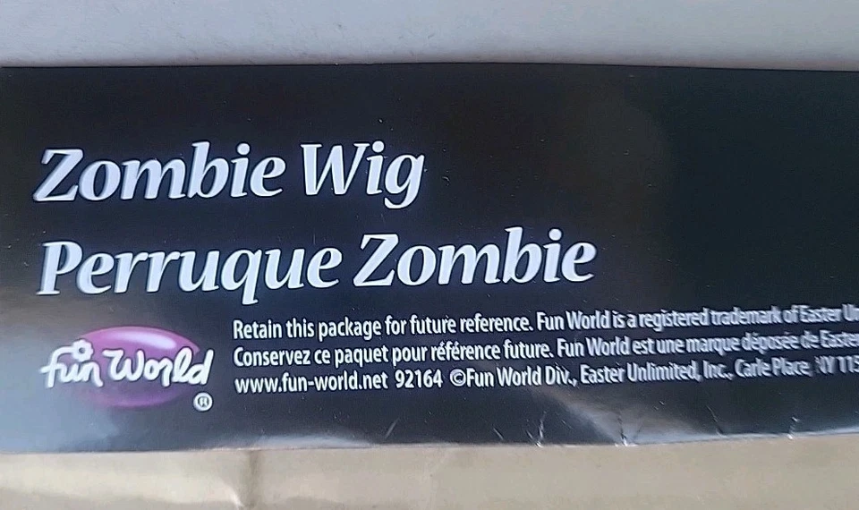 Зомби парик страшный Хэллоуин весело мир аксессуар для взрослых костюм косплей один размер  - Изображение 2 из 4