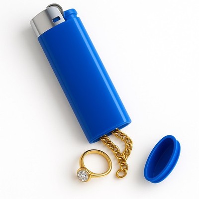 IN SELECT Lighter Diversion Safe, Hidden Storage Compartment Secret Dark Blue 
