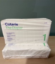 Coterie Diapers, Size 1. Pack Of 2, Total Count 66. New.