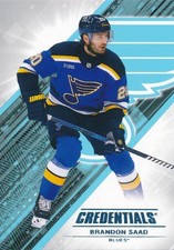 #76 BRANDON SAAD 2024-25 Upper Deck Credentials ST. LOUIS BLUES