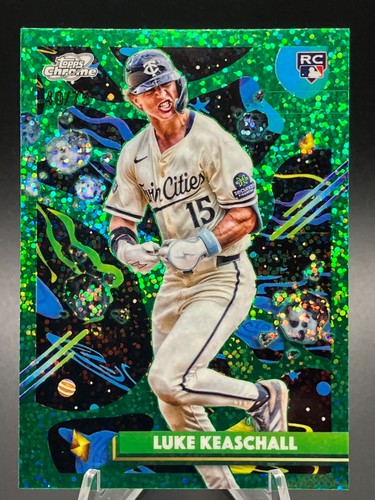 Luke Keaschall 2025 Topps Cosmic Chrome /75 RC Green Space Dust Rookie Refractor