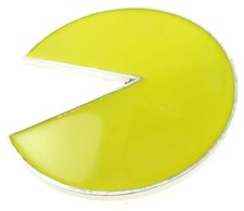 Pac-Man Belt Buckle with Chrome - Arcade Game, Video game series Gift