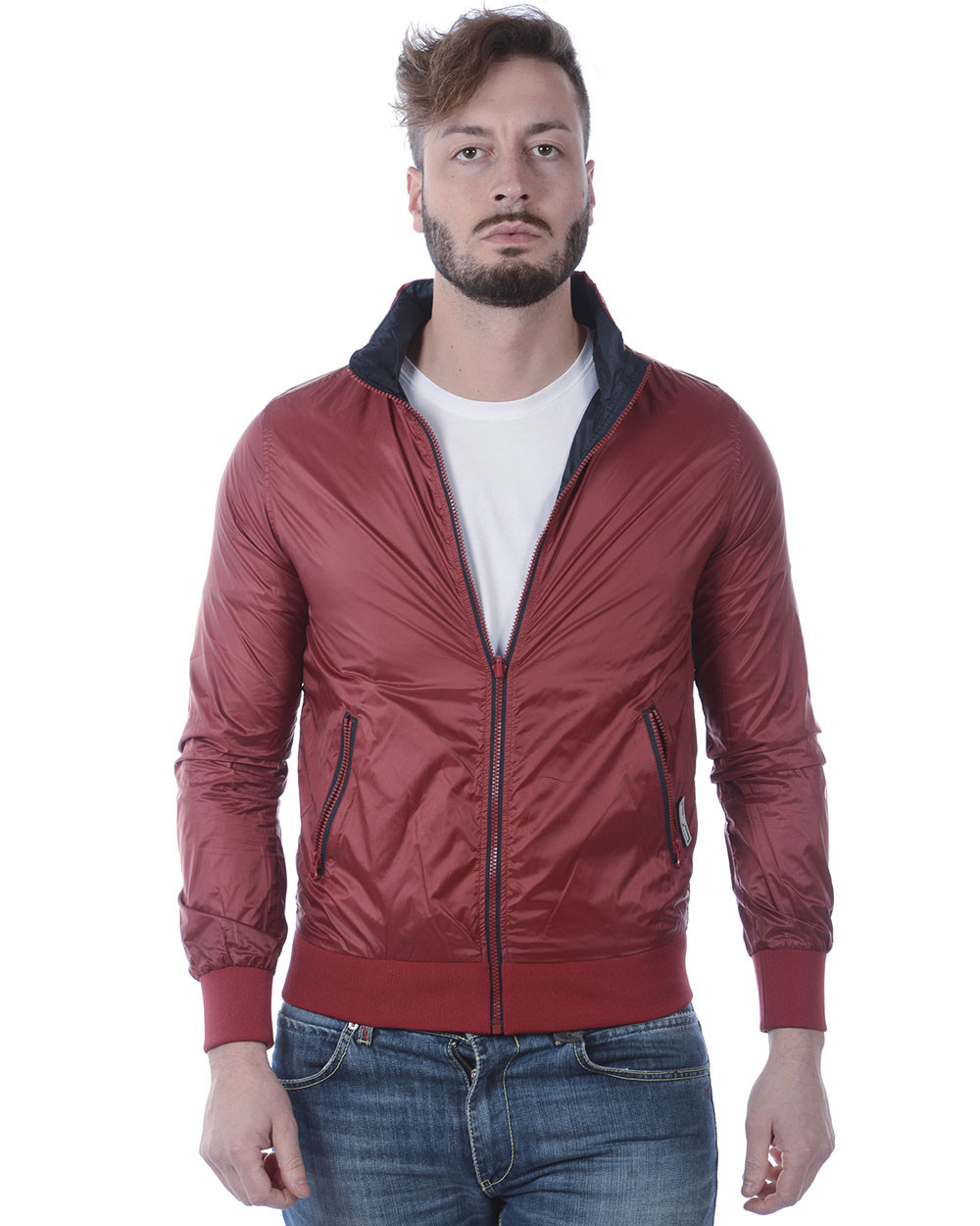 Daniele Alessandrini jacke Spring Summer DOUBLE FACE Man rot I80253702 92 NWT Daniele Alessandrini jacke Spring Summer DOUBLE FACE Man rot I80253702 92 NWT