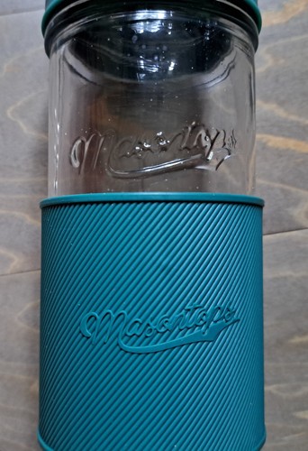 MASONTOPS COCKTAIL MARTINI MANHATTAN SHAKER GLASS & TURQUOISE - Picture 2 of 11