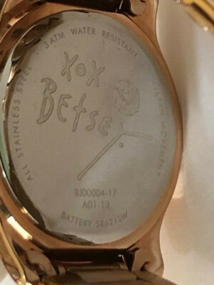 Betsey Johnson Watch Rose Gold Swarovski Crystals 30mWater-Resistant BJ00004-17 Betsey Johnson Watch Rose Gold Swarovski Crystals 30mWater  main image 4