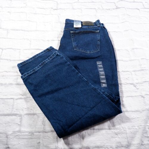 NWT Wrangler Blues Relaxed Fit Medium Wash Straight Womens Blue Jeans Sz 18 x 30