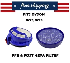 Filter Kit for Dyson DC25 Vacuum HEPA and Pre Motor Filter 916188-05, 919171-02