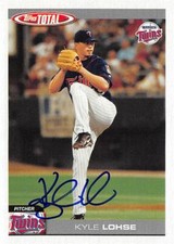Kyle Lohse autographed baseball card (Minnesota Twins, SC) 2004 Topps Total #156
