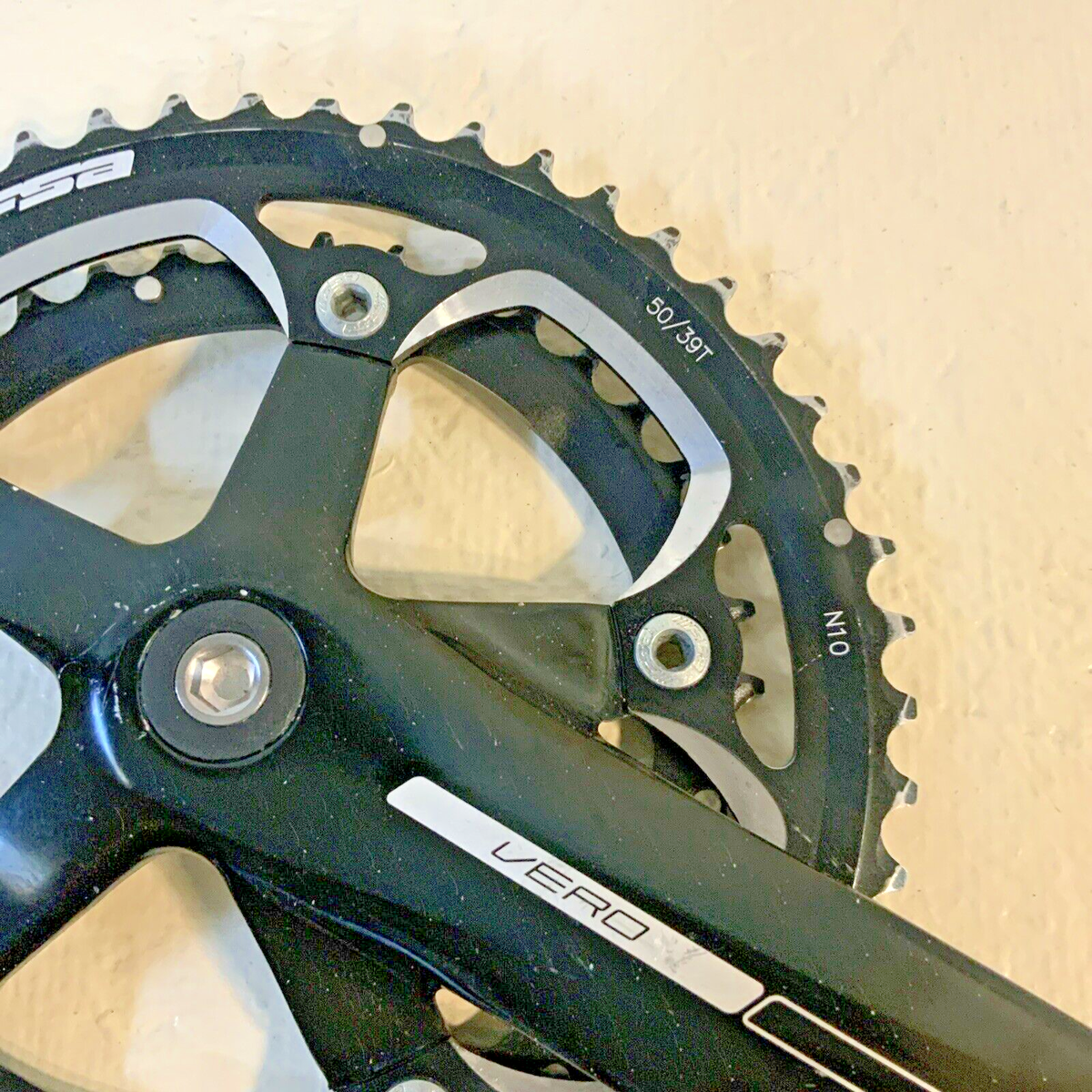 FSA VERO CRANKSET 175 MM ARMS DOUBLE WITH ROOM FOR TRIPLE 50-39T