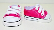 18" Doll Clothes Fits Our Generation American Girl Dolls Shoes Hot Pink Sneakers