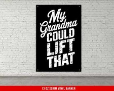 Gym Motivation Banner - Custom Home Gym Wall Art