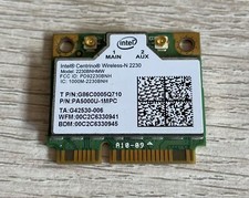 Intel Centrino Wireless-N 2230 Half Mini Wifi WLAN Card 2230BNHMW PA5000U-1MPC